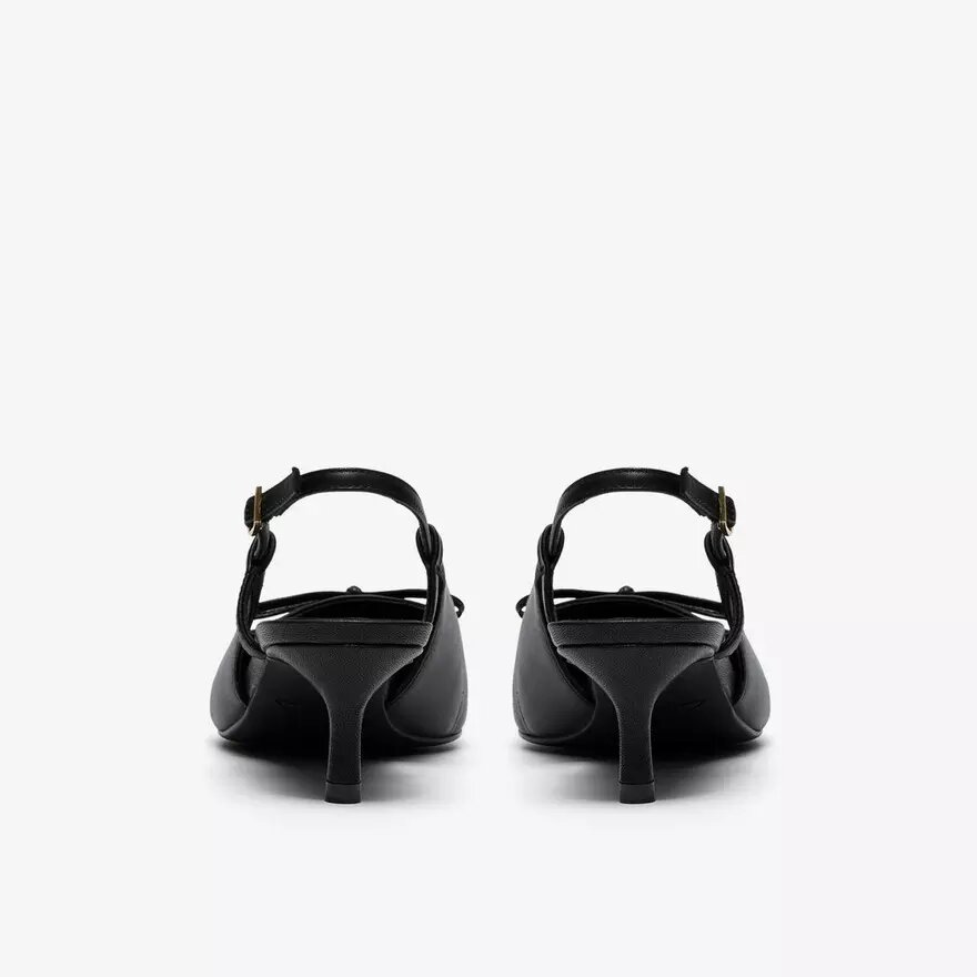 Womens Zarey Bow Black Leather Pumps Womens Zarey Bow Black Leather Pumps
