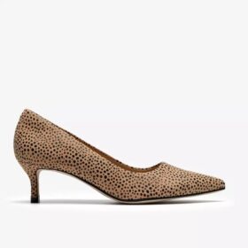 Womens Zarey Court Animal Print Court Shoes