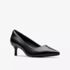 Womens Zarey Court Black Leather Court Shoes Us