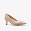 Womens Zarey Court Sand Patent Court Shoes Us