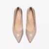 Womens Zarey Court Sand Patent Court Shoes Us