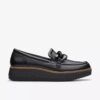 Womens Zylah May Black Leather Loafers Us