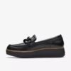 Womens Zylah May Black Leather Loafers Us