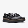 Womens Zylah May Black Leather Loafers Us
